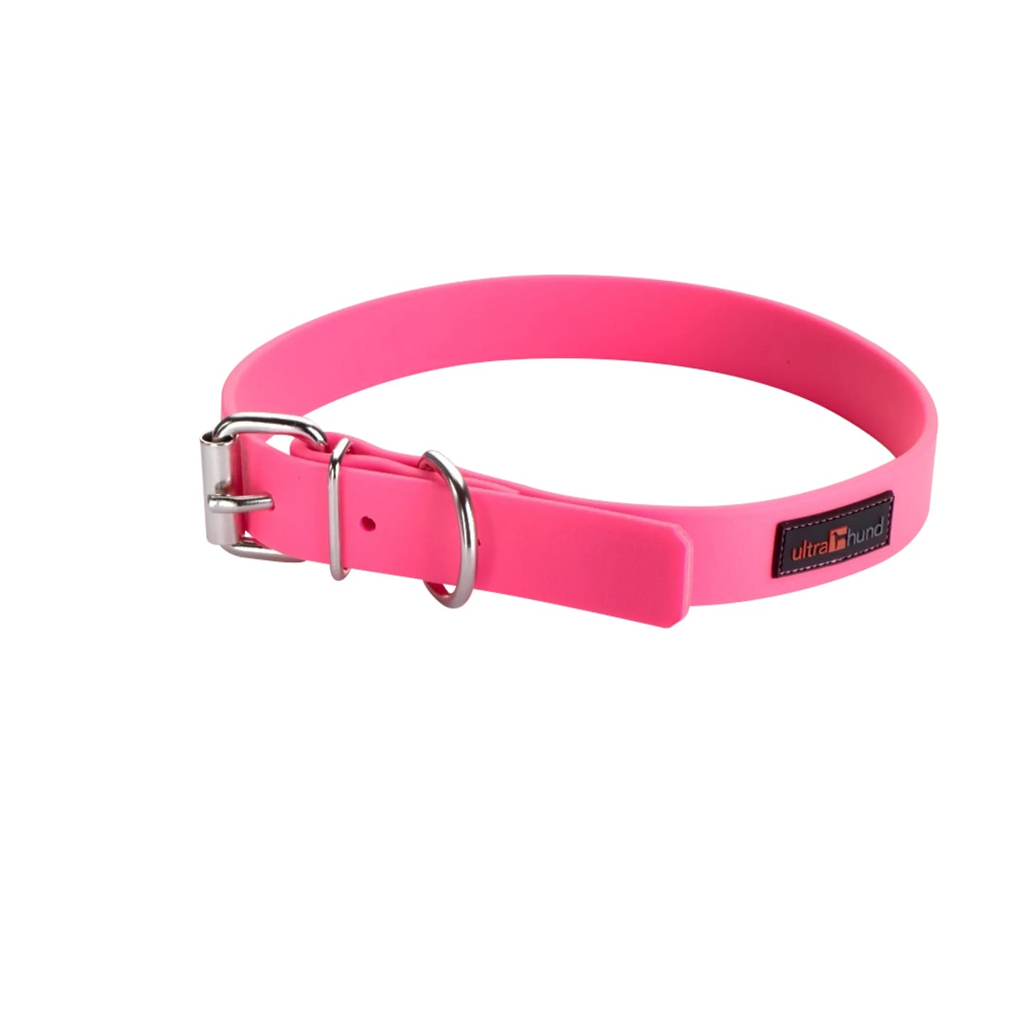 Waterproof Dog Collar — 18", Polymer-Coated, Odor-Resistant, No-Rivet Comfort, 30+ Colors