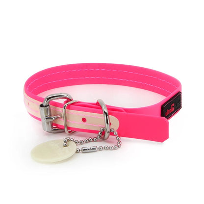 SolarGlow Safety Dog Collar: Waterproof, Odor-Free Shine
