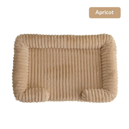 Warm Plush Pet Mat Bed — 5 Sizes S-XXL, 15 Colors, Machine Washable