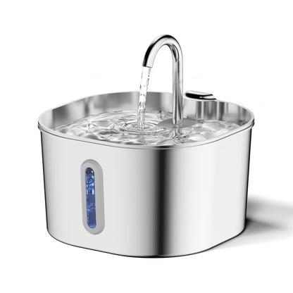 Smart Stainless Steel Pet Water Fountain — Automatic Circulation, Ultra-Quiet, Large Capacity