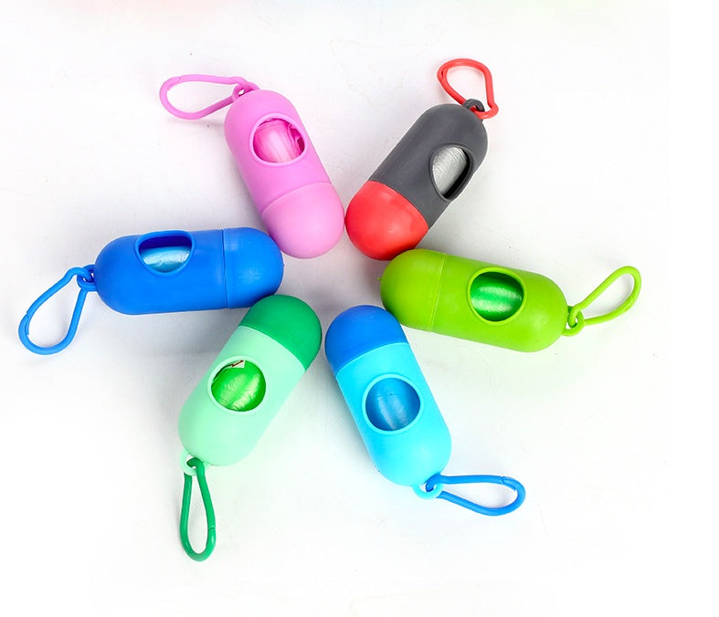 Compact Pet Waste Bag Dispenser - Portable & Easy-Access