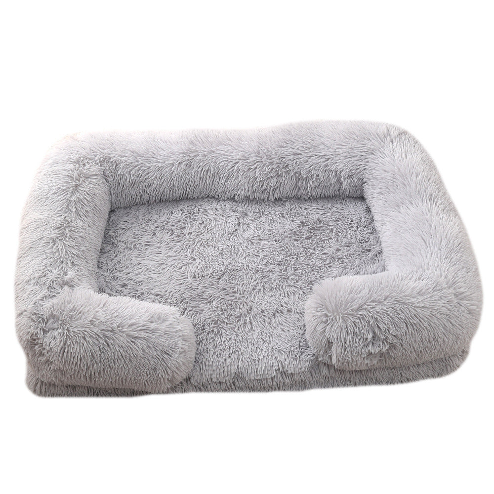 Ultra-Soft Plush Round Pet Bed — Calming Donut Bed for Dogs & Cats