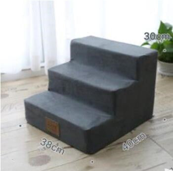 3-Step Anti-Slip Pet Stairs — 100 lb Capacity for Dogs & Cats