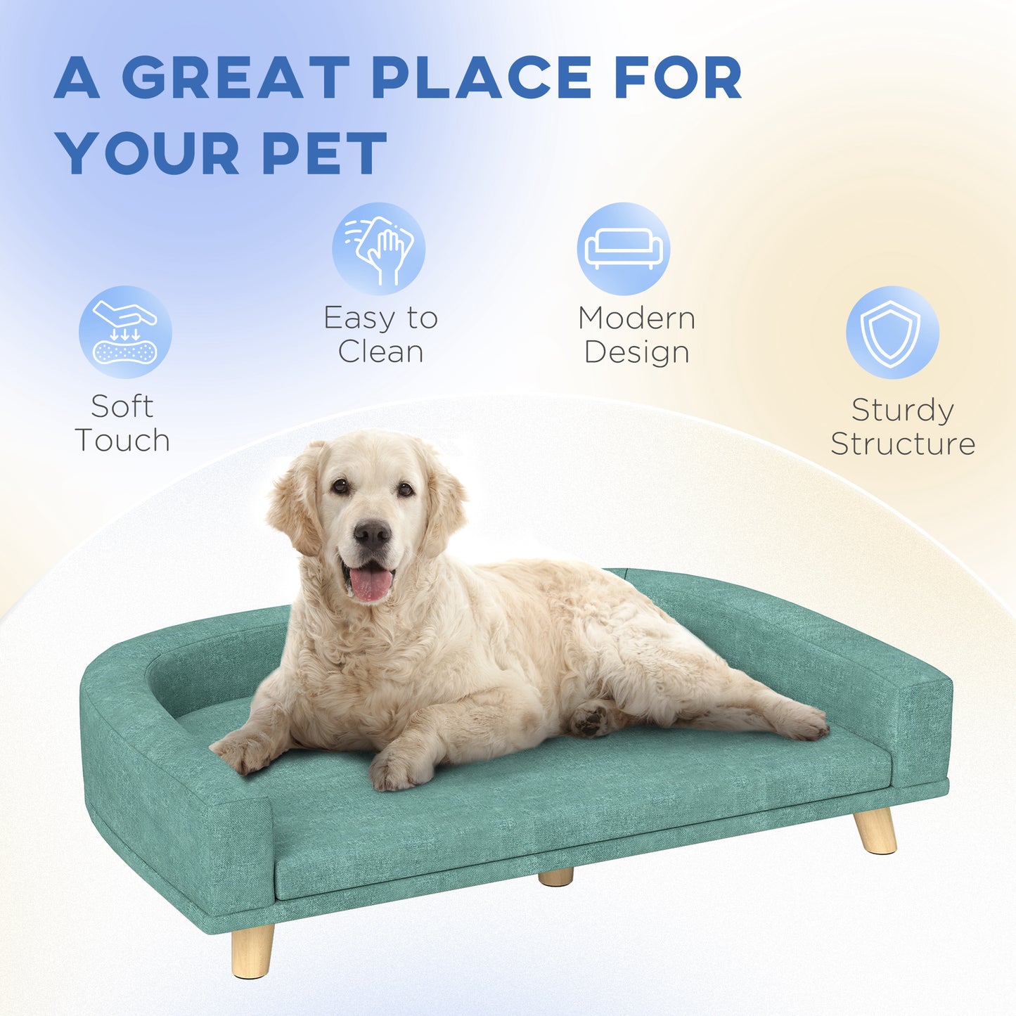 2-in-1 Human & Dog Lounge Bed — Orthopedic, Washable, 71" Flat for Large Dogs