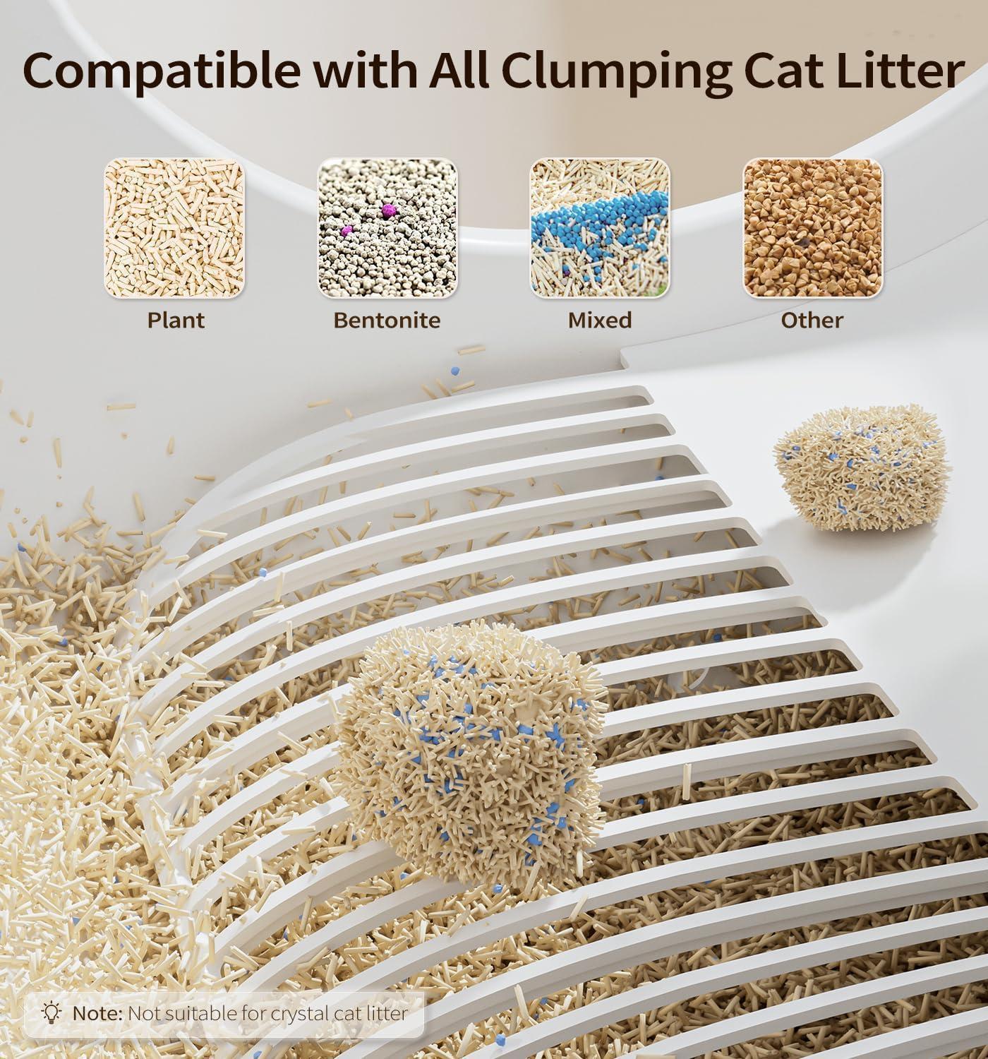 Smart Self-Cleaning Cat Litter Box — 60L, App Control, Multi-Cat, Odor-Free