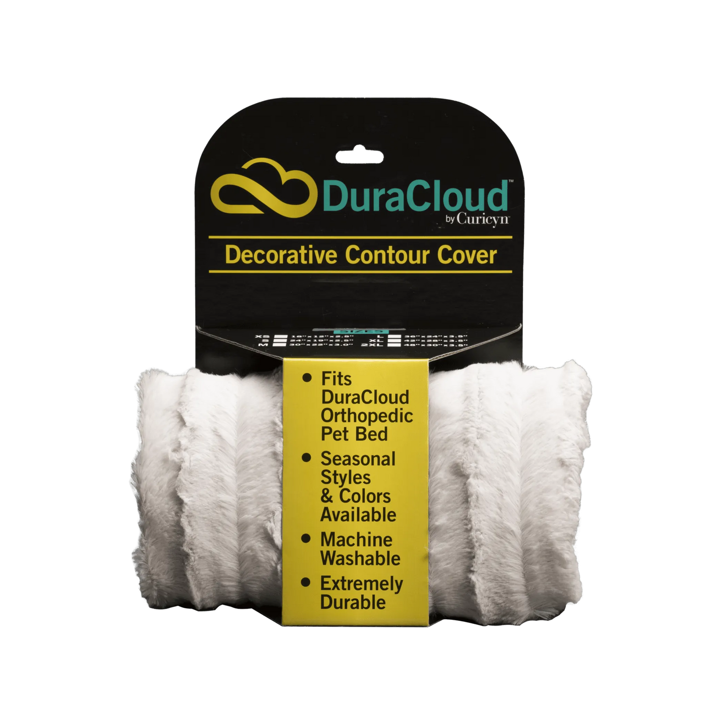 DuraCloud Orthopedic Pet Bed & Crate Pad — Ultra-Plush, Machine Washable, Multiple Sizes