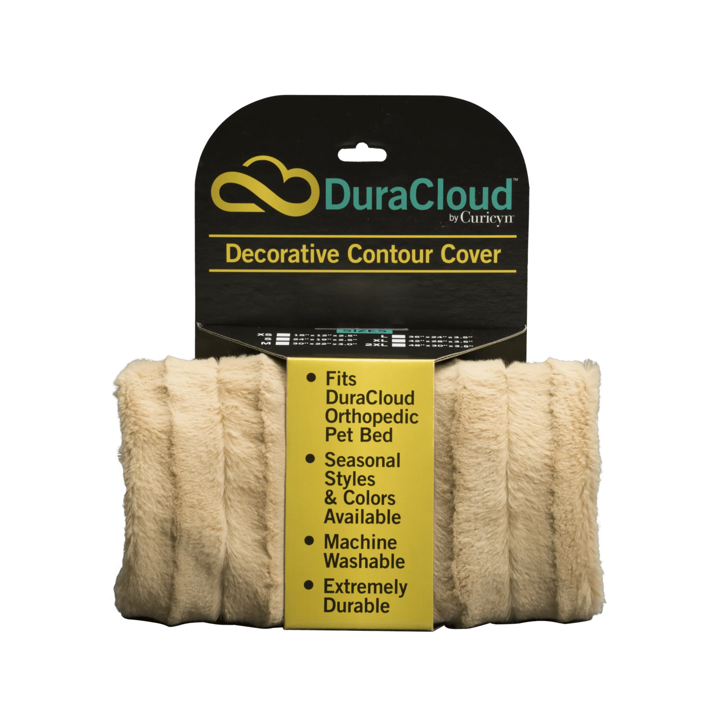 DuraCloud Orthopedic Pet Bed & Crate Pad — Ultra-Plush, Machine Washable, Multiple Sizes