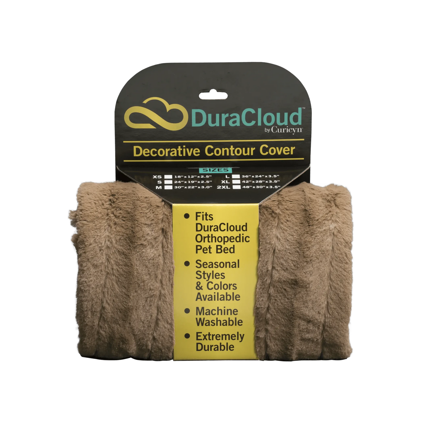 DuraCloud Orthopedic Pet Bed & Crate Pad — Ultra-Plush, Machine Washable, Multiple Sizes
