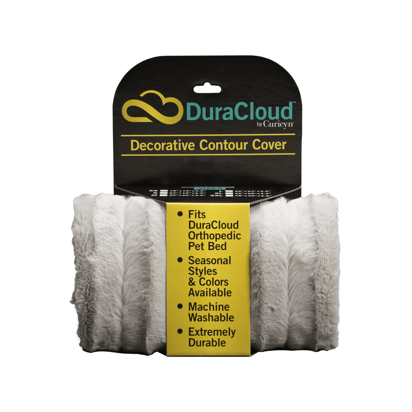 DuraCloud Orthopedic Pet Bed & Crate Pad — Ultra-Plush, Machine Washable, Multiple Sizes