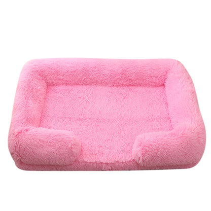 Ultra-Soft Plush Round Pet Bed — Calming Donut Bed for Dogs & Cats