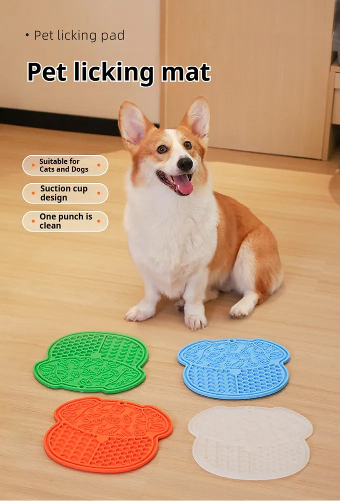 Lick Mat Slow Feeder for Dogs & Cats – Anxiety Relief & Enrichment
