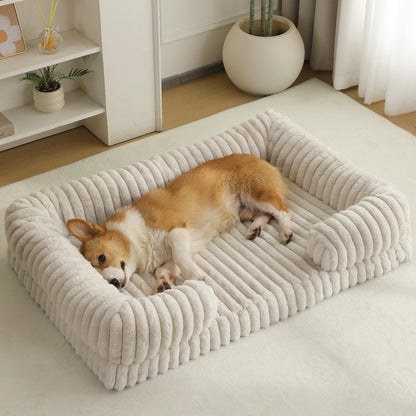 Warm Plush Pet Mat Bed — 5 Sizes S-XXL, 15 Colors, Machine Washable