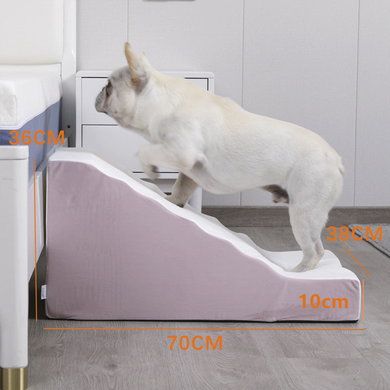 Non-Slip Bedside Pet Ladder — Gentle Steps for Small Dogs & Cats