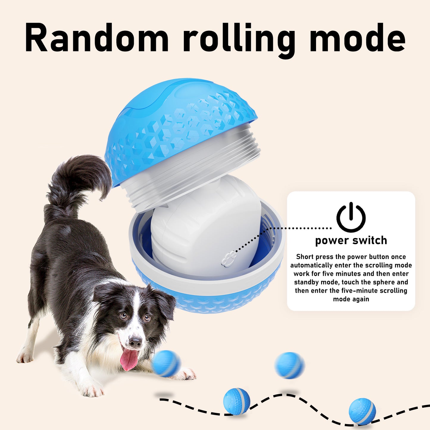 Smart Motion Sensor USB Rechargeable Durable Dog Ball Toy