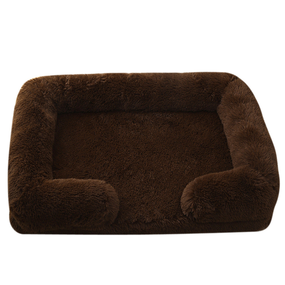 Ultra-Soft Plush Round Pet Bed — Calming Donut Bed for Dogs & Cats