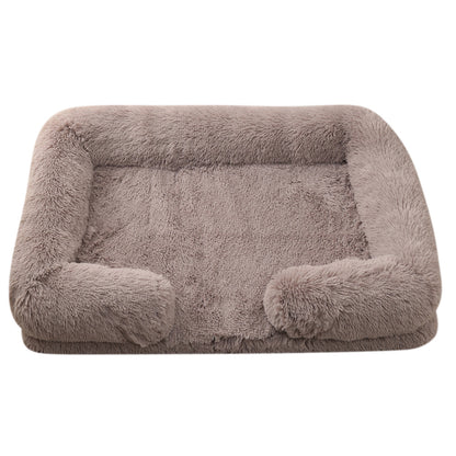 Ultra-Soft Plush Round Pet Bed — Calming Donut Bed for Dogs & Cats