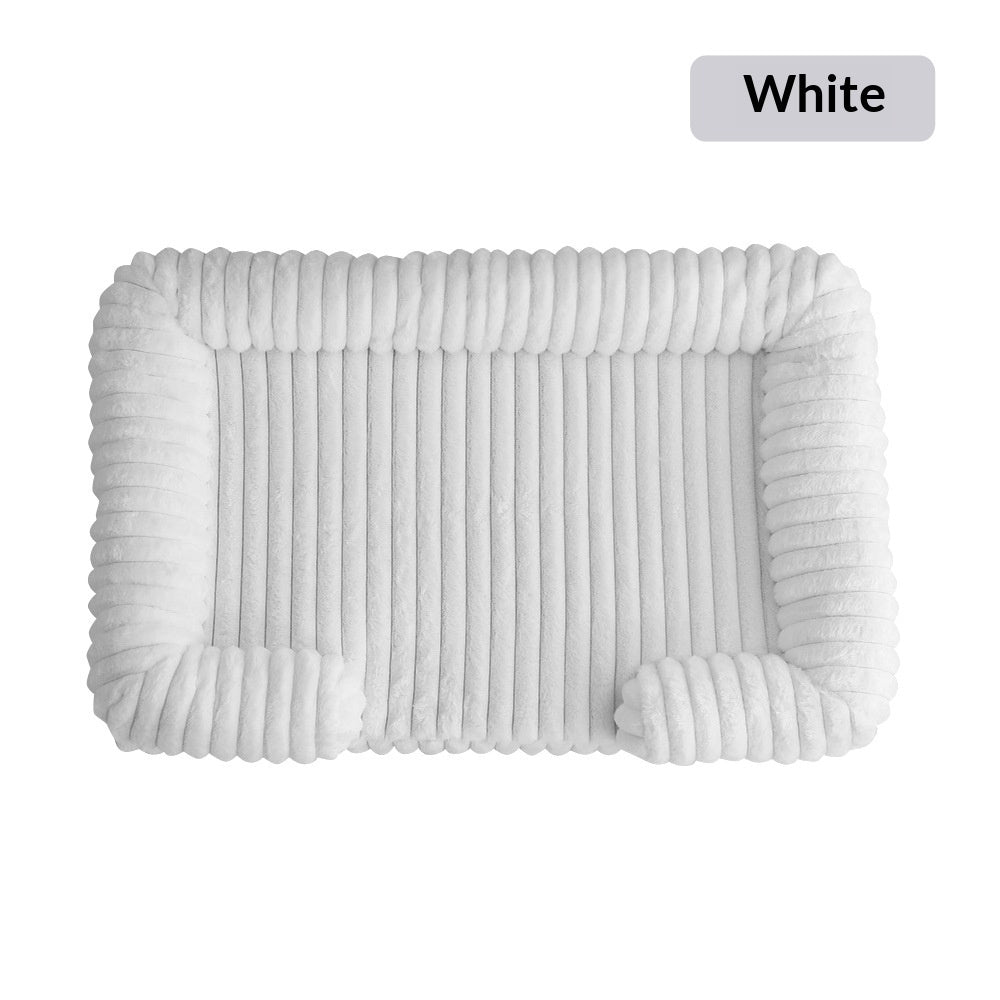 Warm Plush Pet Mat Bed — 5 Sizes S-XXL, 15 Colors, Machine Washable