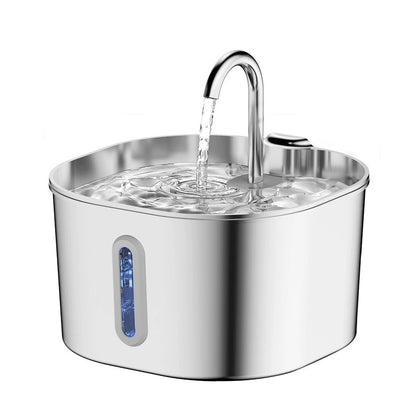 Smart Stainless Steel Pet Water Fountain — Automatic Circulation, Ultra-Quiet, Large Capacity