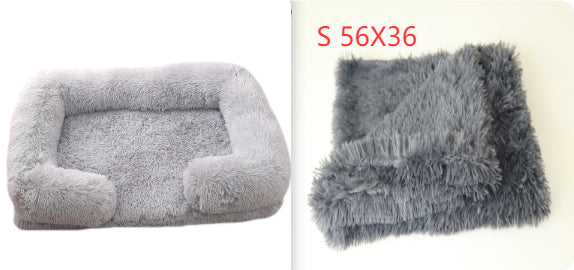 Ultra-Soft Plush Round Pet Bed — Calming Donut Bed for Dogs & Cats