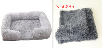 Ultra-Soft Plush Round Pet Bed — Calming Donut Bed for Dogs & Cats