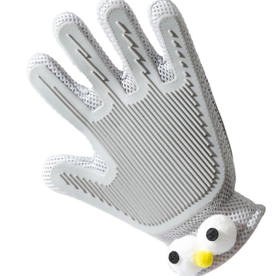2-in-1 Pet Grooming Glove: Double-Sided Fur & Massage Brush