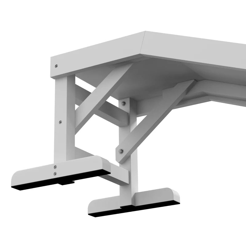 Premium Pine Wood Pet Ramp — Non-Slip Carpet, Rest Platform, Up to 66 lbs