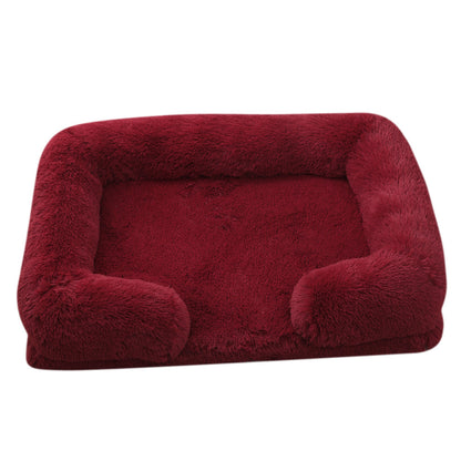 Ultra-Soft Plush Round Pet Bed — Calming Donut Bed for Dogs & Cats