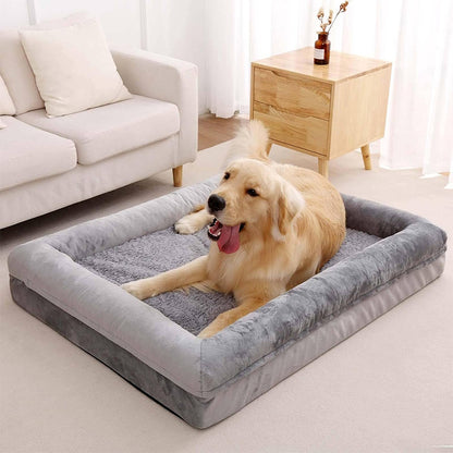 Extra-Thick Cushion Dog Bed for Large Dogs – Golden Retriever Size