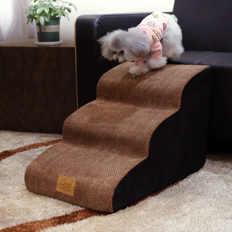 Non-Slip Bedside Pet Ladder — Gentle Steps for Small Dogs & Cats