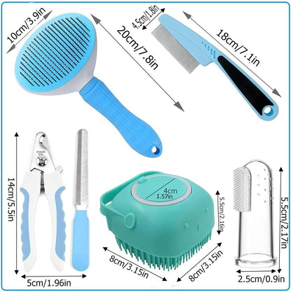 Premium Paw 7-in-1 Pet Grooming Kit: Complete Home Grooming Solution