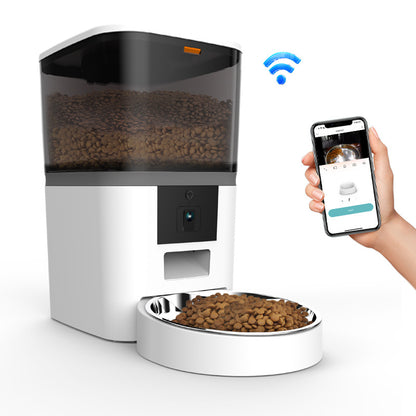 Smart Pet Feeder with HD Camera — Automatic Dispenser, Two-Way Audio & App Control