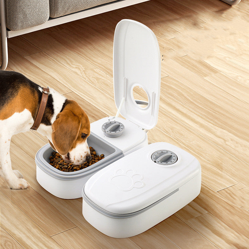2-in-1 Gravity Pet Feeder & Water Dispenser — 1 Gallon, No Electricity, Cats & Small Dogs