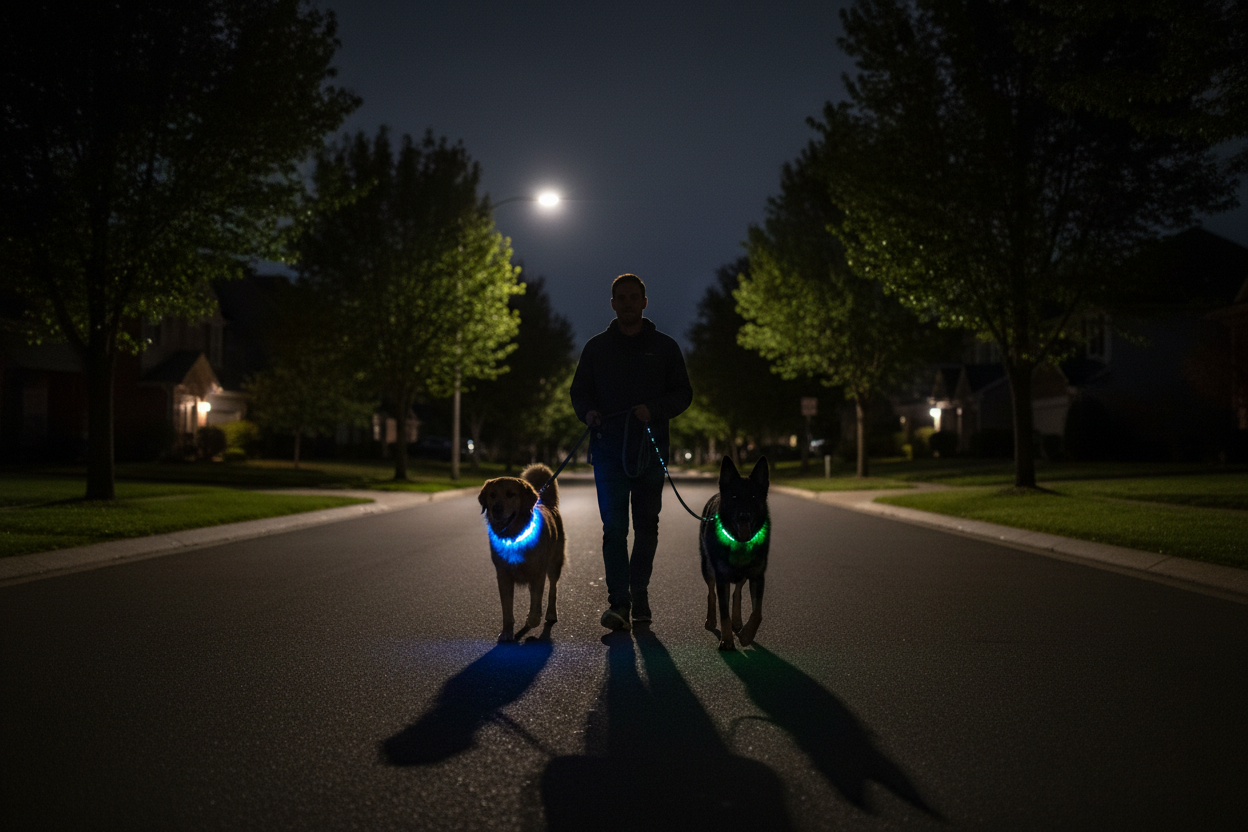Two Dogs Night Walk